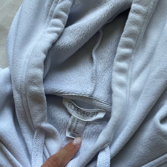 Forever 21 white hoodie - Picture 2 of 2